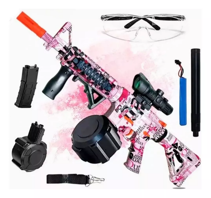 Brinquedo Lançador Feminino (+40.000 bolinhas)(Rosa)